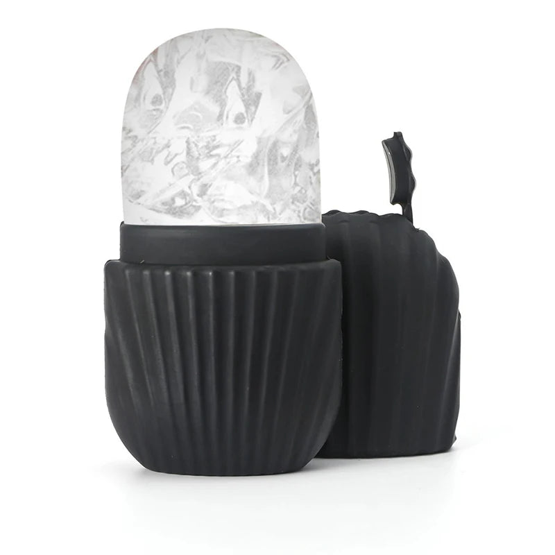 1PC Quick Depuffing Ice Face Roller Freezable Silicone Globes for Morning or Post-Workout | Instantly Awakens, Reduces Eye Bags