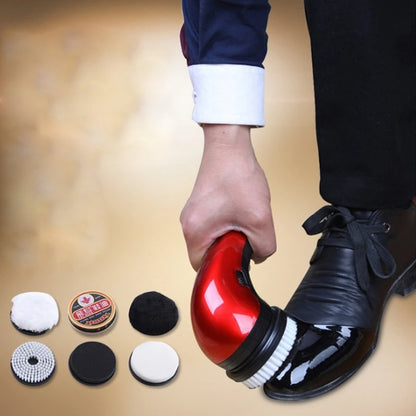 Portable Handheld Automatic Electric Shoe Brush Shine Polisher 2 Ways Power Supp