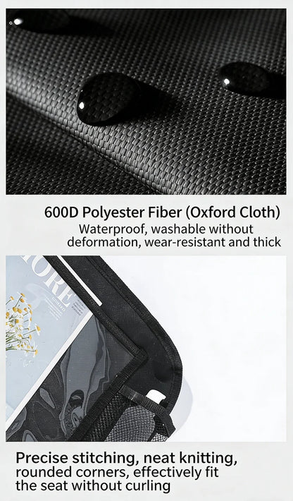 Car Interior Accessories Car Seat Back Storage Anti-kick Bag Simple Oxford Material Snack Toy Storage Bag Car Storage Bag