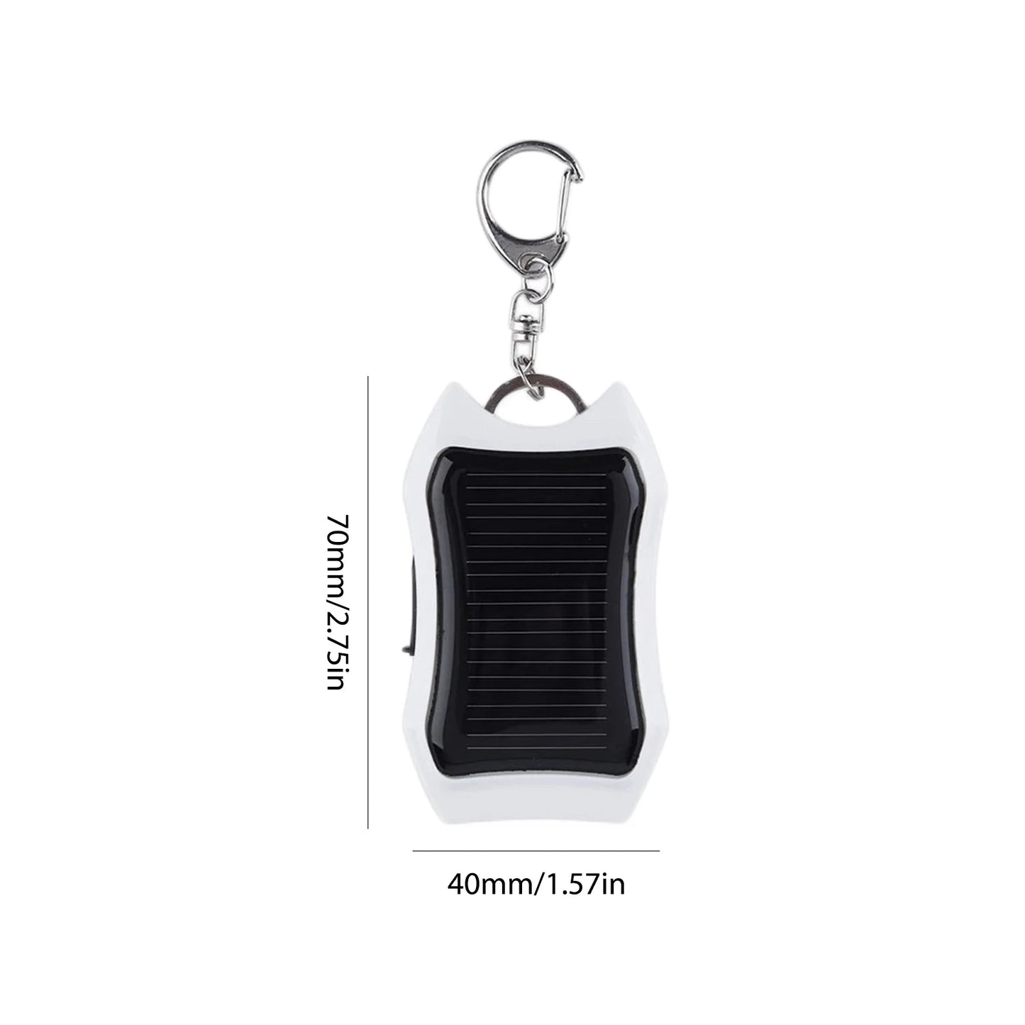 Keychain Fast Charging Power Supply USB External Solar 950mAH Cell Phone Backup Power Bank Charging Equipment for Hiking Travel