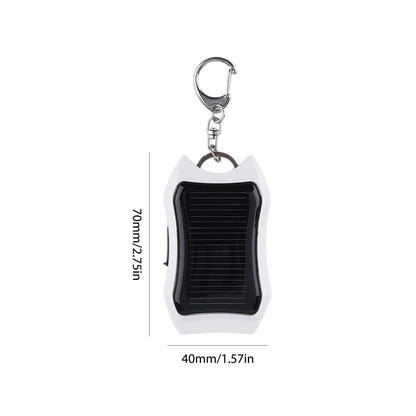 Keychain Fast Charging Power Supply USB External Solar 950mAH Cell Phone Backup Power Bank Charging Equipment for Hiking Travel