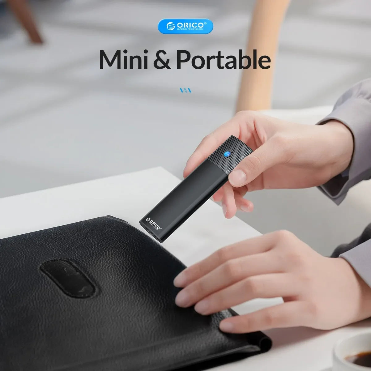 ORICO M2 NVMe SSD Enclosure 10Gbps PCIe M.2 NVMe SATA SSD Case Portable USB C 3.2Gen2 Tool Free External Adapter with Metal Heat