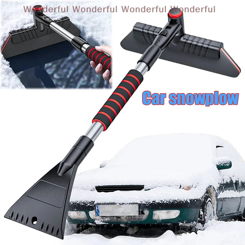 1PC Snow Shovel Detachable Windshield Cleaner Extendable Winter Car Cleaner Multifunctional Tool with Ice Scraper Brush