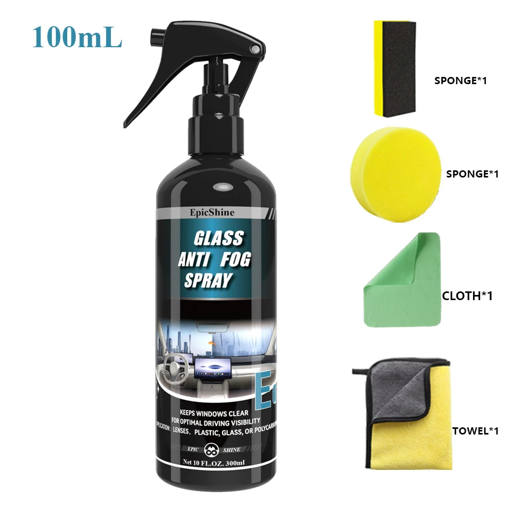 Anti-fog Spray for Car Windshield Mirror Diving Mask Goggles Glass Antifog Coating Agent Defogger Windshield Defogging Cleaner