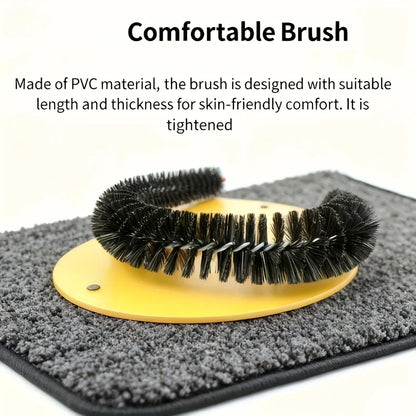 Cat Self-Grooming Replacement Brush Arched Comb with Detachable Massager for Fur Removal, Indoor Cat Care Gift for Pets