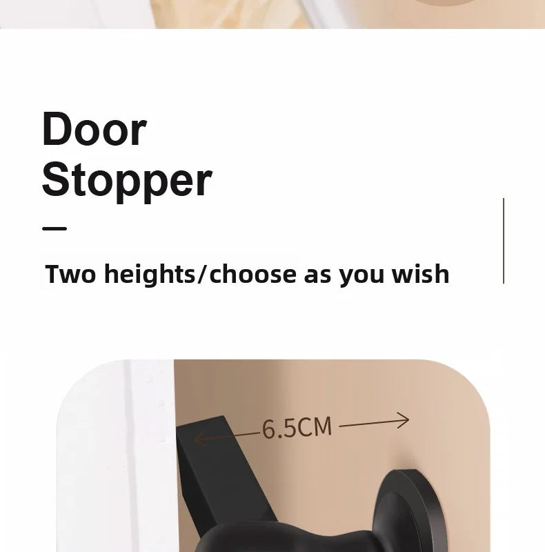 Silicone Door Stop Door Handle Protective Pad Silent Cover Door Resistance Anti-collision Artifact Door Suction