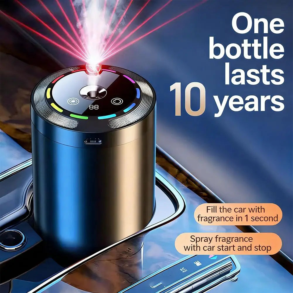 Car Fragrance Humidifier 5 Modes Scent Air Car Odor Eliminator Long Lasting Universal Car Diffuser With Digital Display