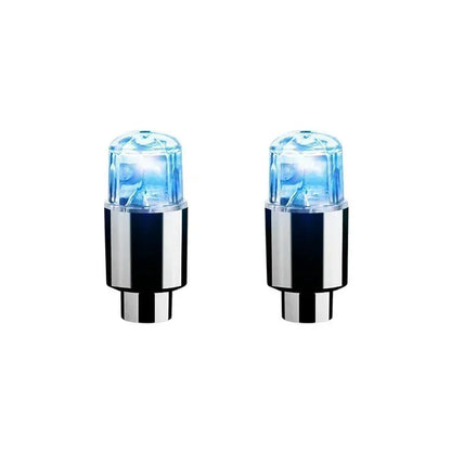 2PCS Colorful LED Wheel Valve Lights Motorcycle Car Wheel Tire Valve Caps Universal Dustproof Bicycle Valve Cover