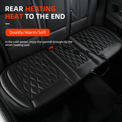 12V Universal Car Heated Seats Cushion Fast Heating Car Seat Covers Warm Winter Car Accessories Heating Pads Available Black＆Red
