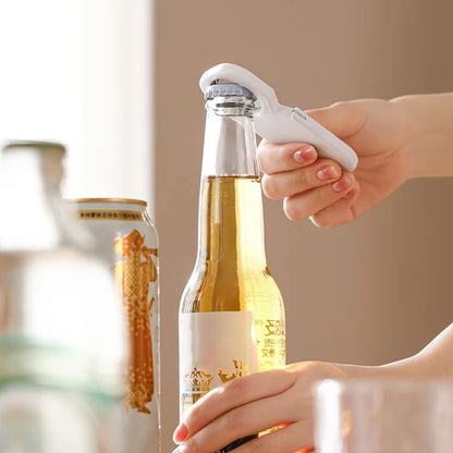 3-in-1 Magnetic Bottle Opener & Can Opener - Stainless Steel Multi-Functional Kitchen Tool for Beer, Soda, and Beverages