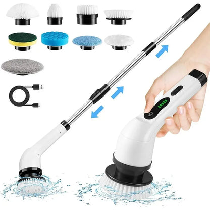 Multifunctional Electric Cleaning Brush Electric Cordless Spin Scrubber Toilet Mops Portable Cleaning Tool For Kitchen/Bathroom