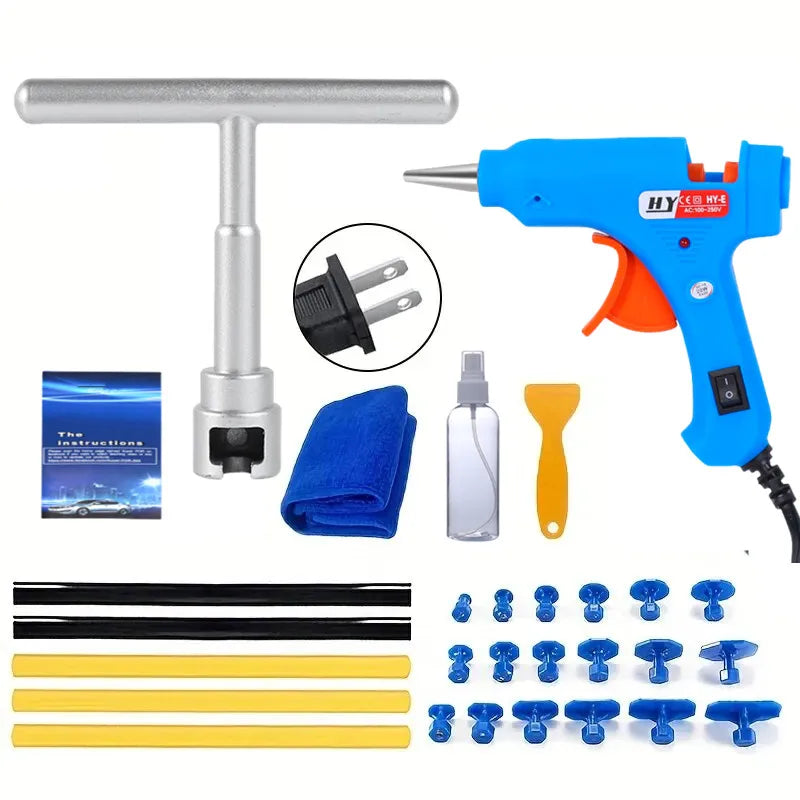 Car Dent Repair Tool Auto Body Part Mechanical Sheet Metal Paintless Dent Removal Puller Kit Hand Tools Kit Set