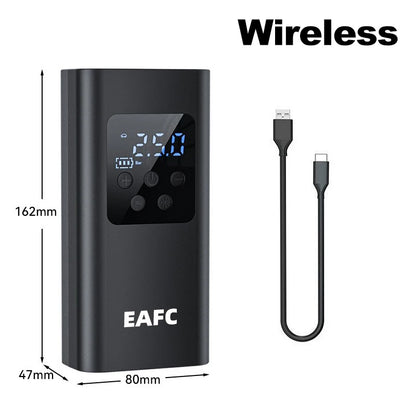 Wireless/Wired Electric Tire Inflator LCD Digital Display Portable Tyre Inflator with LED Light Digital Inflator Inflatable Pump