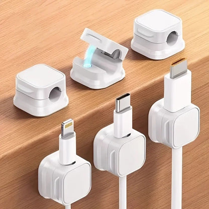 6-Pack Magnetic Cable Clips – Desk Cable Organizer & Wire Holder