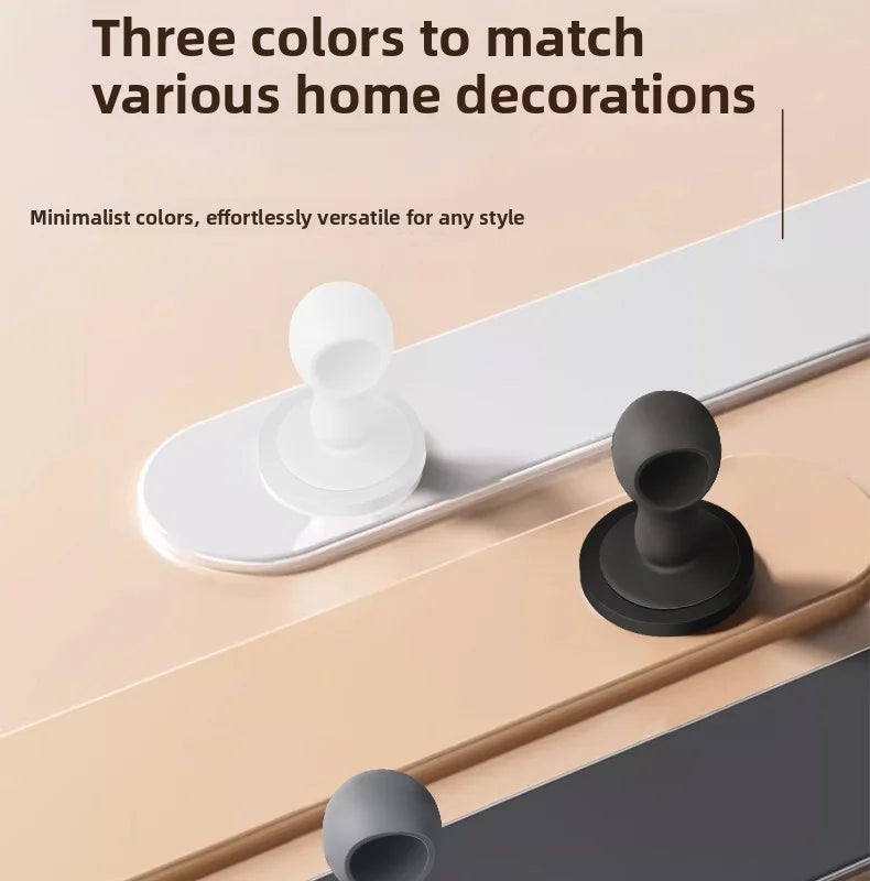 Silicone Door Stop Door Handle Protective Pad Silent Cover Door Resistance Anti-collision Artifact Door Suction
