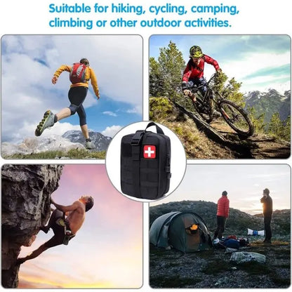 Outdoor Activity Trauma First Aid Kit for Survival, Vehicle, Boat, Sports, Hiking, Office, Travel First Aid Kit