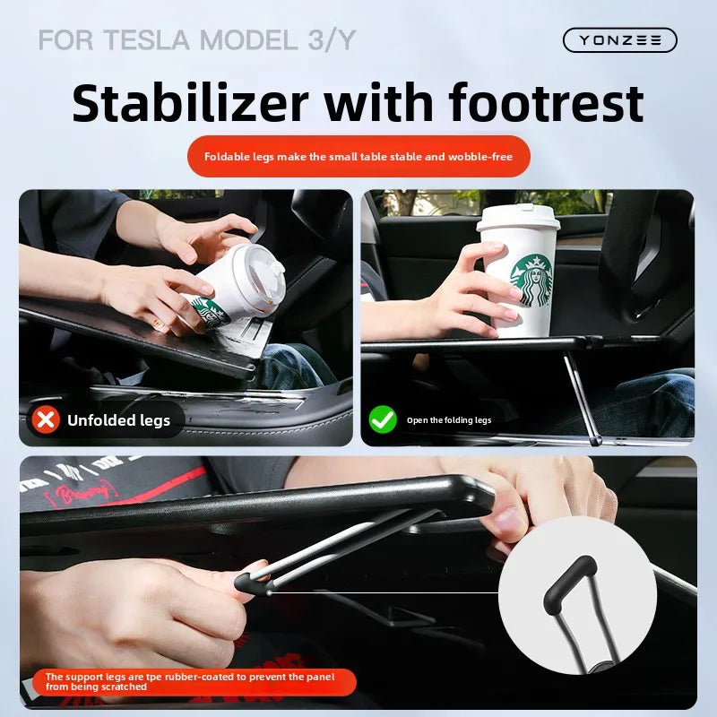 For Tesla Model XS 3 Y Highland Juniper 2018-2025 Steering Wheel Laptop Tray Food Desk Portable Office Table Car Accessories