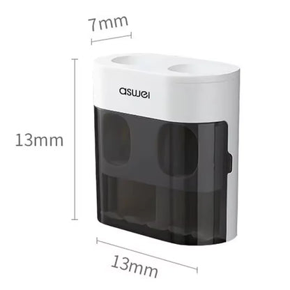 Wall Mounted Toothpaste Squeezer Automatic Toothpaste Dispenser Magnetic Toothbrush Holder Toothpaste Rack Bathroom Accessories