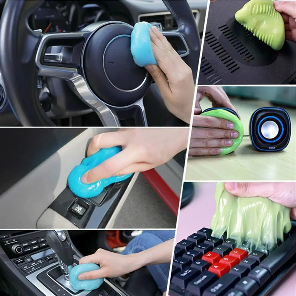 160g/500g Car Cleaning Gel Reusable Dirt Cleaner Gel For Keyboard Laptop Auto Interior Dust Dirt Remover Gel Cleaning Tools