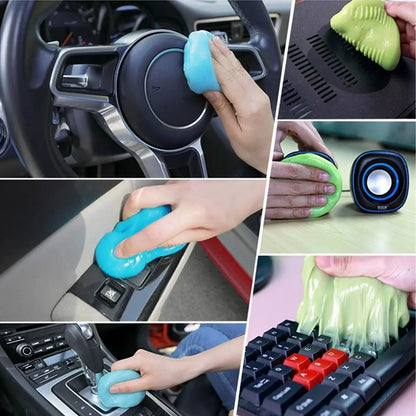 160g/500g Car Cleaning Gel Reusable Dirt Cleaner Gel For Keyboard Laptop Auto Interior Dust Dirt Remover Gel Cleaning Tools