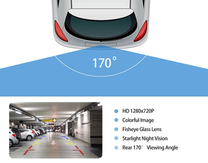 SonyCCD Parking Car Rear View Camera 12V Backup Reverse Fish Eyes Night Vision 170 Degree Angle HD Auto