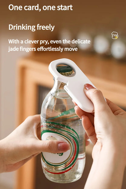 3-in-1 Magnetic Bottle Opener & Can Opener - Stainless Steel Multi-Functional Kitchen Tool for Beer, Soda, and Beverages