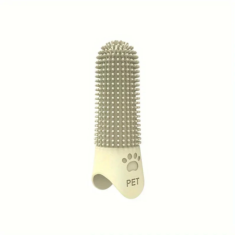 Dog Toothbrush, 360° Cleaning Finger Toothbrush for Dogs, Food Grade Silicone Dog Finger Toothbrush for Dogs & Cats Dental Care