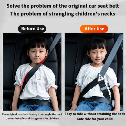 Car Children Shoulder Guard Buckle Seatbelt Adjuster For Kids Child Seat Belt Retainer Adjustment And Fixation Anti-stroke Belt