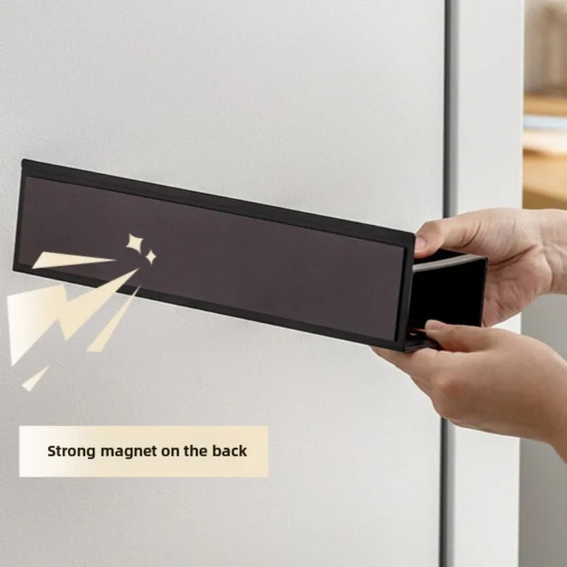 Refrigerator Magnetic Spice Rack,Carbon Steel Magnetic Rack,Can Store Seasoning Bottles,Oil Pots,Snacks,Tea Leaves,Etc.in Layers