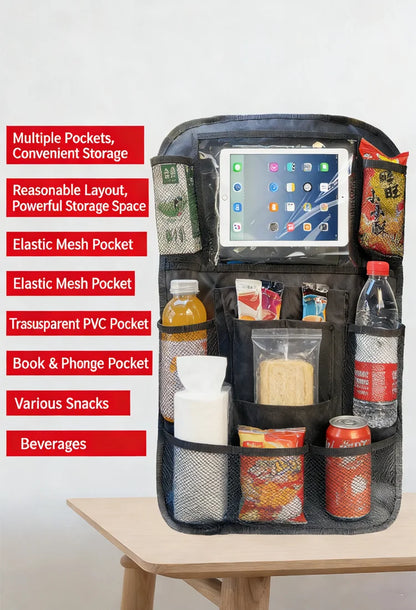 Car Interior Accessories Car Seat Back Storage Anti-kick Bag Simple Oxford Material Snack Toy Storage Bag Car Storage Bag