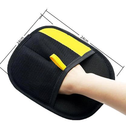 For Washing Deshedding Cleaning Carpets Sofas Upgrated Pet Hair Remover Glove Double-Sided Fur Gloves Cat Dog Fur Magnet Gloves