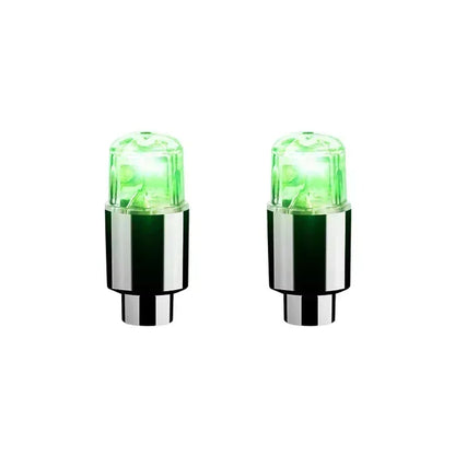 2PCS Colorful LED Wheel Valve Lights Motorcycle Car Wheel Tire Valve Caps Universal Dustproof Bicycle Valve Cover