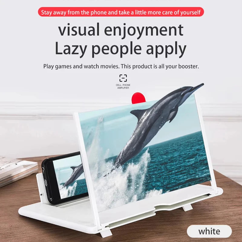 10/12 inch Multi Functional HD Amplifier Mobile Phone Screen Amplifier HD Screen Magnifying Glass Anti Blue Light Eye Protection