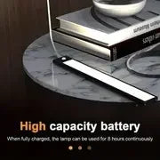 Intelligent Cabinet Light Human Body Induction Light Magnetic Suction Bedroom Bedside Wardrobe Charging Long Strip Night Light