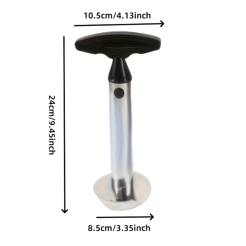 A Stainless Steel Pineapple Corer And Slicer That Is Ergonomically Designed for Comfort. This Multifunctional Tool