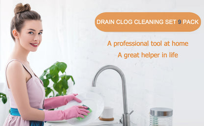 35.5in drain clog remover , 25-inch drain snake dehair remover and cleaning brush , hair catcher drain auger cleaning tool set