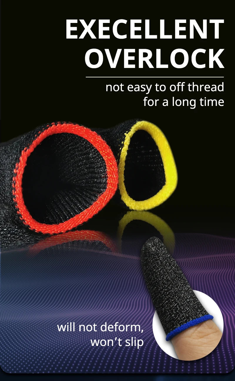 20pcs Game Finger Sleeve Breathable Fingertips For Games Anti-Sweat Touch Screen Finger Cots Cover Sensitive Mobile Touch Glove