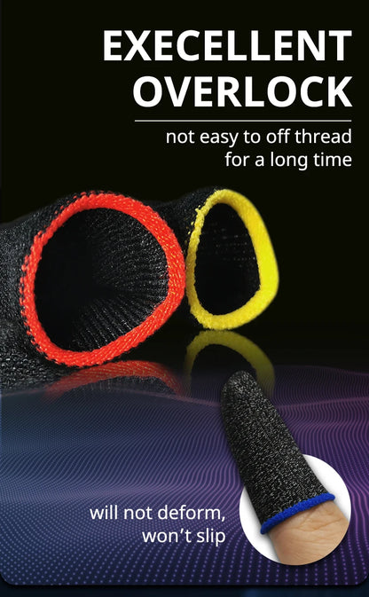 20pcs Game Finger Sleeve Breathable Fingertips For Games Anti-Sweat Touch Screen Finger Cots Cover Sensitive Mobile Touch Glove