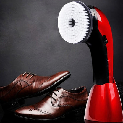 Portable Handheld Automatic Electric Shoe Brush Shine Polisher 2 Ways Power Supp