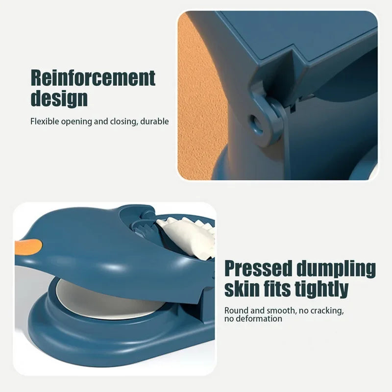 New 2 In 1 Dumpling Maker Dumpling Mold Dumpling Skin Wrapper Mould Dough Press Maker Kitchen Cooking Noodles Making Tool