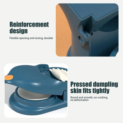 New 2 In 1 Dumpling Maker Dumpling Mold Dumpling Skin Wrapper Mould Dough Press Maker Kitchen Cooking Noodles Making Tool