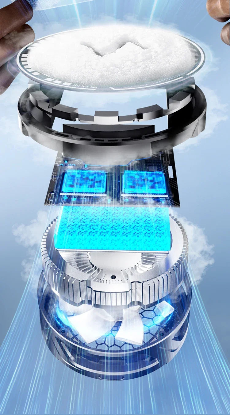 15W High Power Magnetic/ Back-clip 2 in 1 Semiconductor Freezable Ice Cooling Radiator SL25 Mobile Phone Summer PUBG Game Cooler