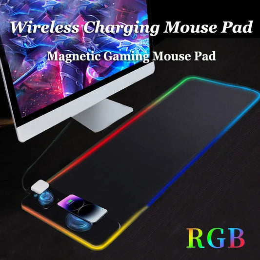 Magnetic Wireless Charging RGB Mouse Pad