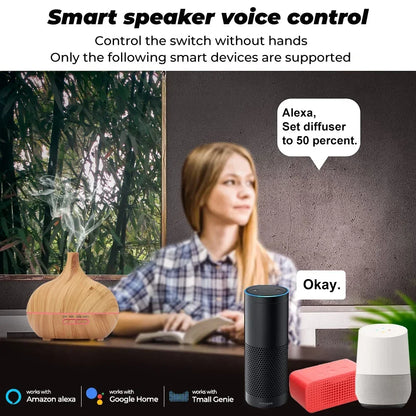 WiFi Smart Air Humidifier 400ml Essential Oil Diffuser Aromatherapy Ultrasonic Air Humidifiers Cool Mist Sprayer Humidificador