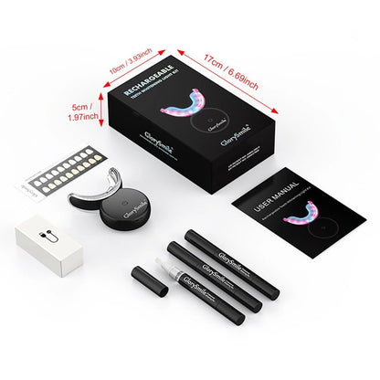 Tooth Whitening Kit Wireless Charging IP67 Waterproof Teeth Whitening 44% Peroxide Dental White Equipment LED Light
