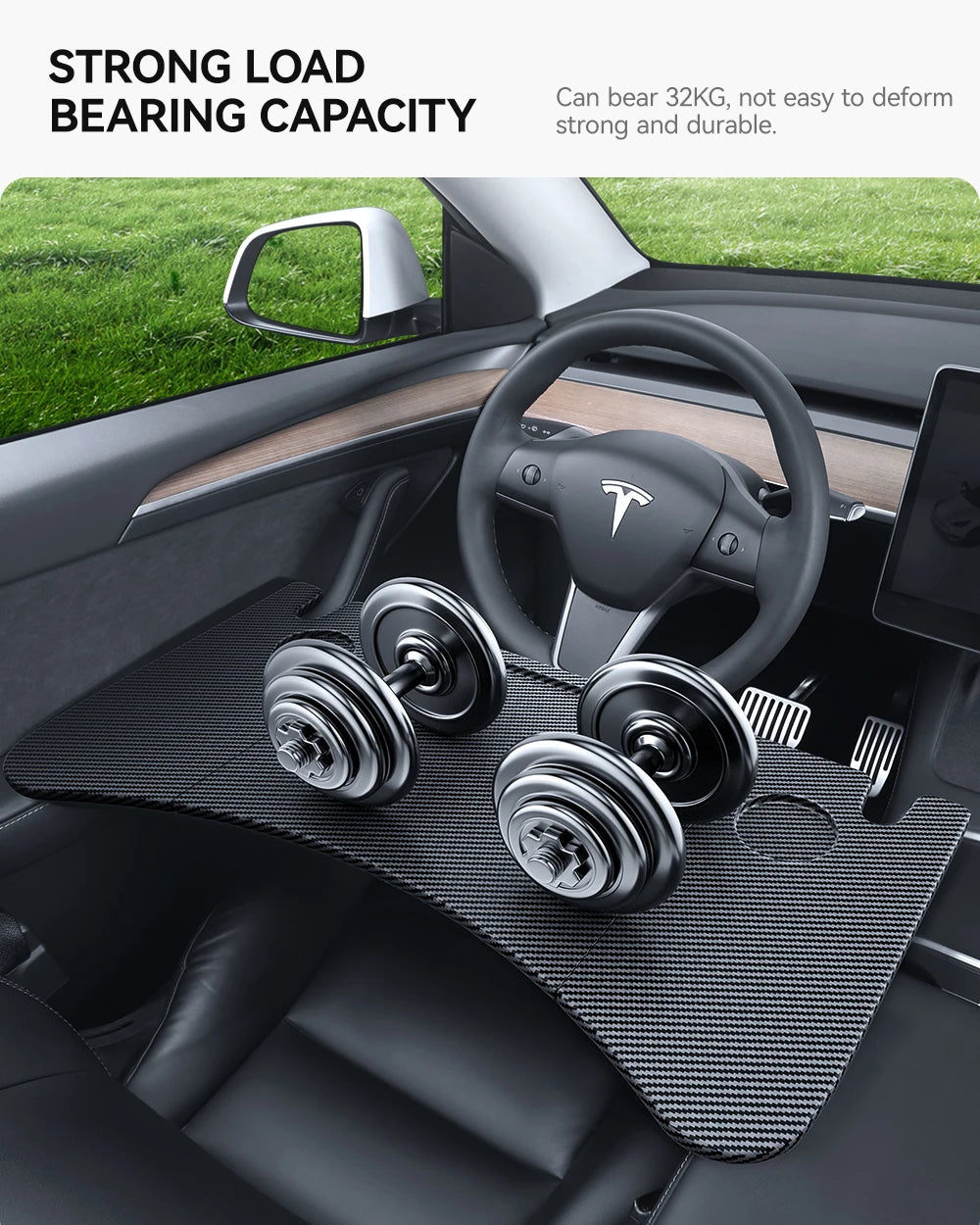 For Tesla Model XS 3 Y Highland Juniper 2018-2025 Steering Wheel Laptop Tray Food Desk Portable Office Table Car Accessories