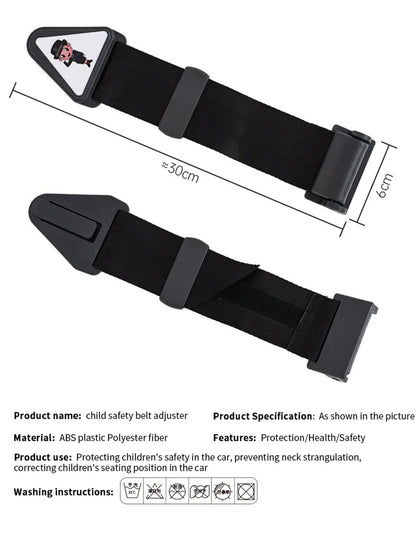 Car Children Shoulder Guard Buckle Seatbelt Adjuster For Kids Child Seat Belt Retainer Adjustment And Fixation Anti-stroke Belt