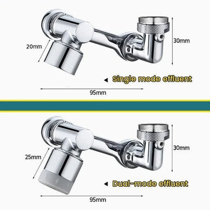 1080° Rotatable Faucet Extender Sprayer Head 2 Modes Universal Bathroom Tap Extend Adapter Aerator