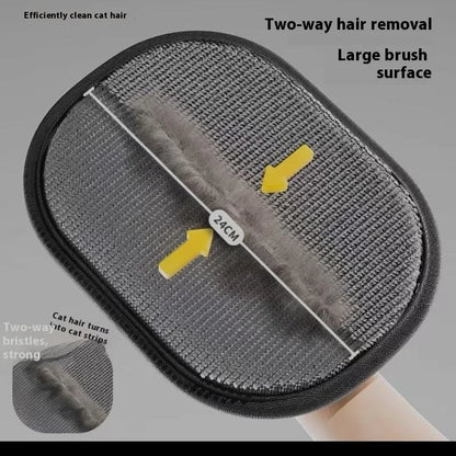 For Washing Deshedding Cleaning Carpets Sofas Upgrated Pet Hair Remover Glove Double-Sided Fur Gloves Cat Dog Fur Magnet Gloves