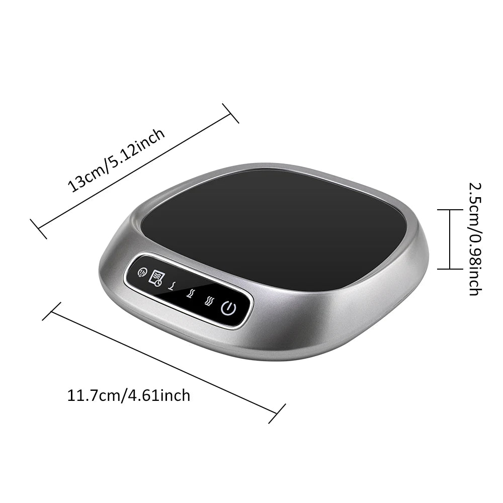 Smart Electric Beverage Warmer Advanced Temperature Control Heating Pad Constant Temperature Timer Automatic Shut Off Mug Heater